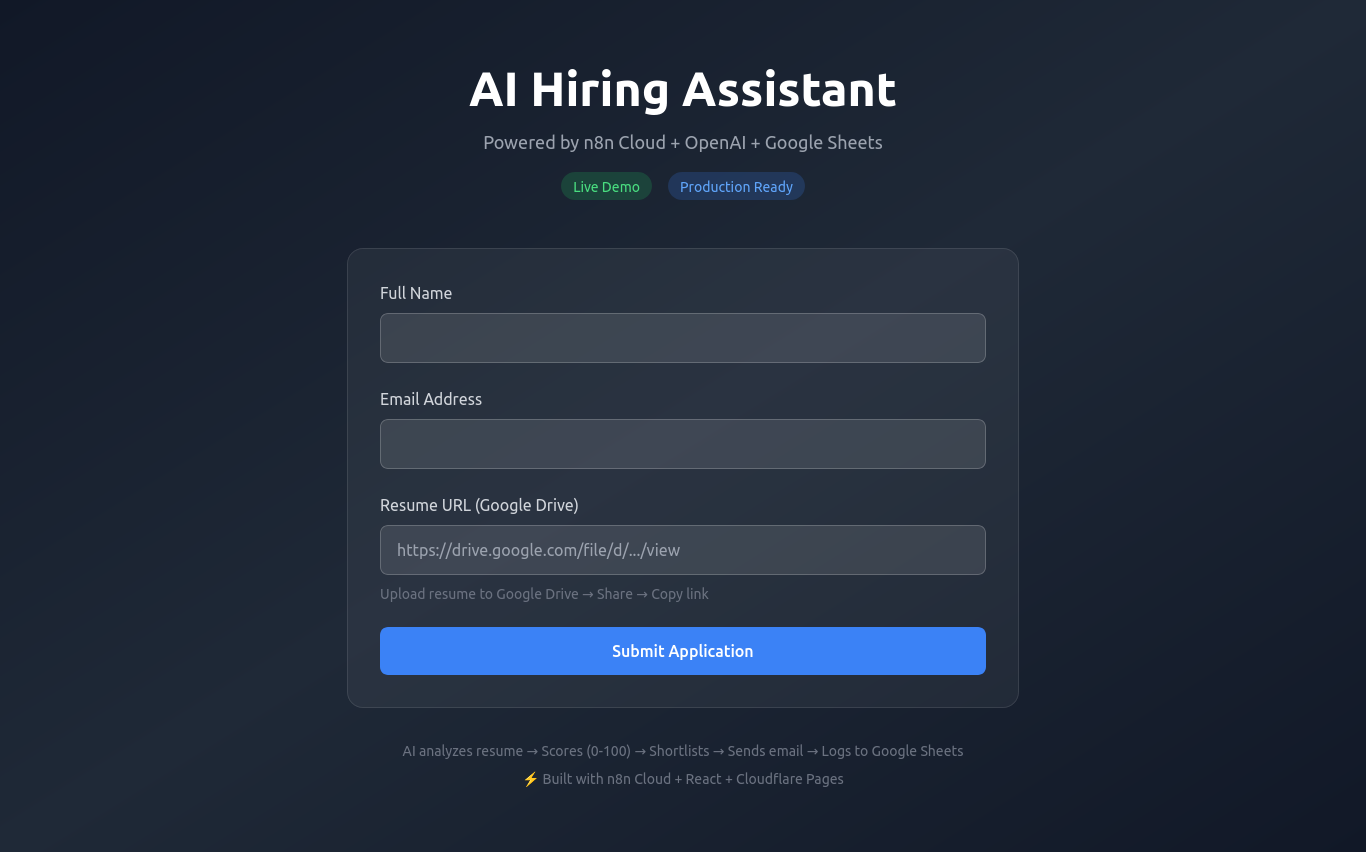 AI Hiring Assistant