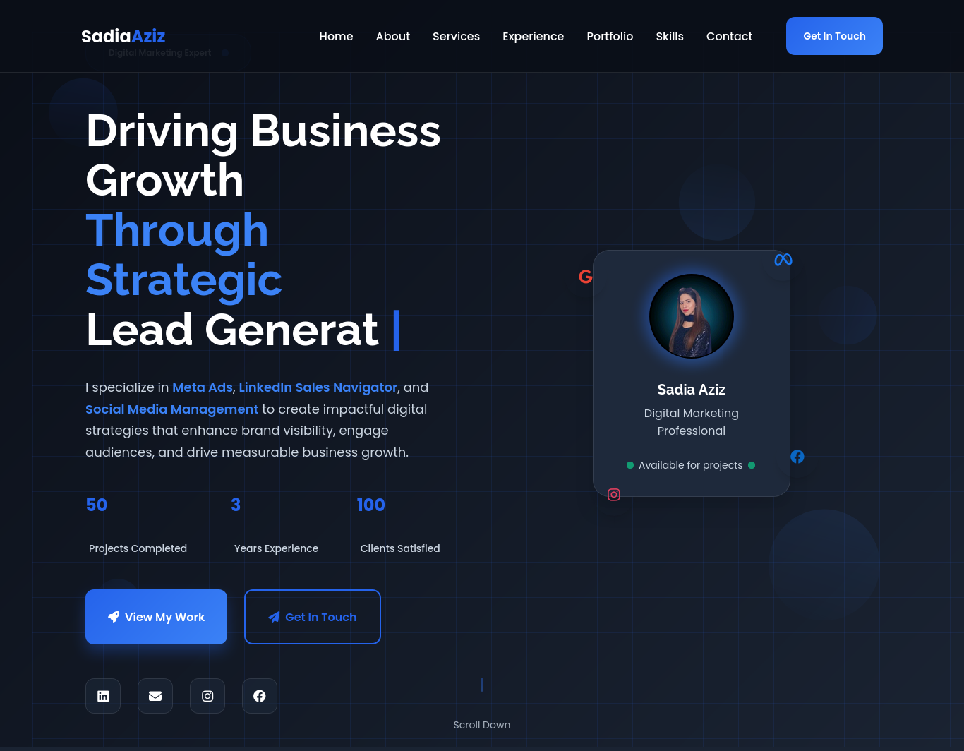 Sadia Aziz Portfolio